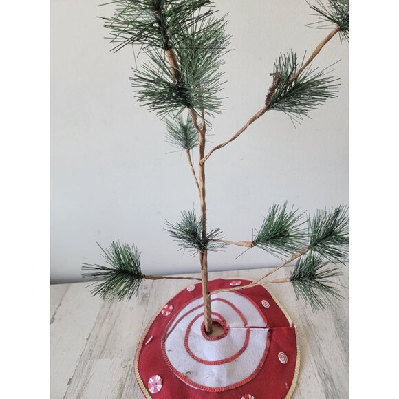 Charlie Brown style Xmas Tree mini skirt home decor pine - Picture 10 of 12
